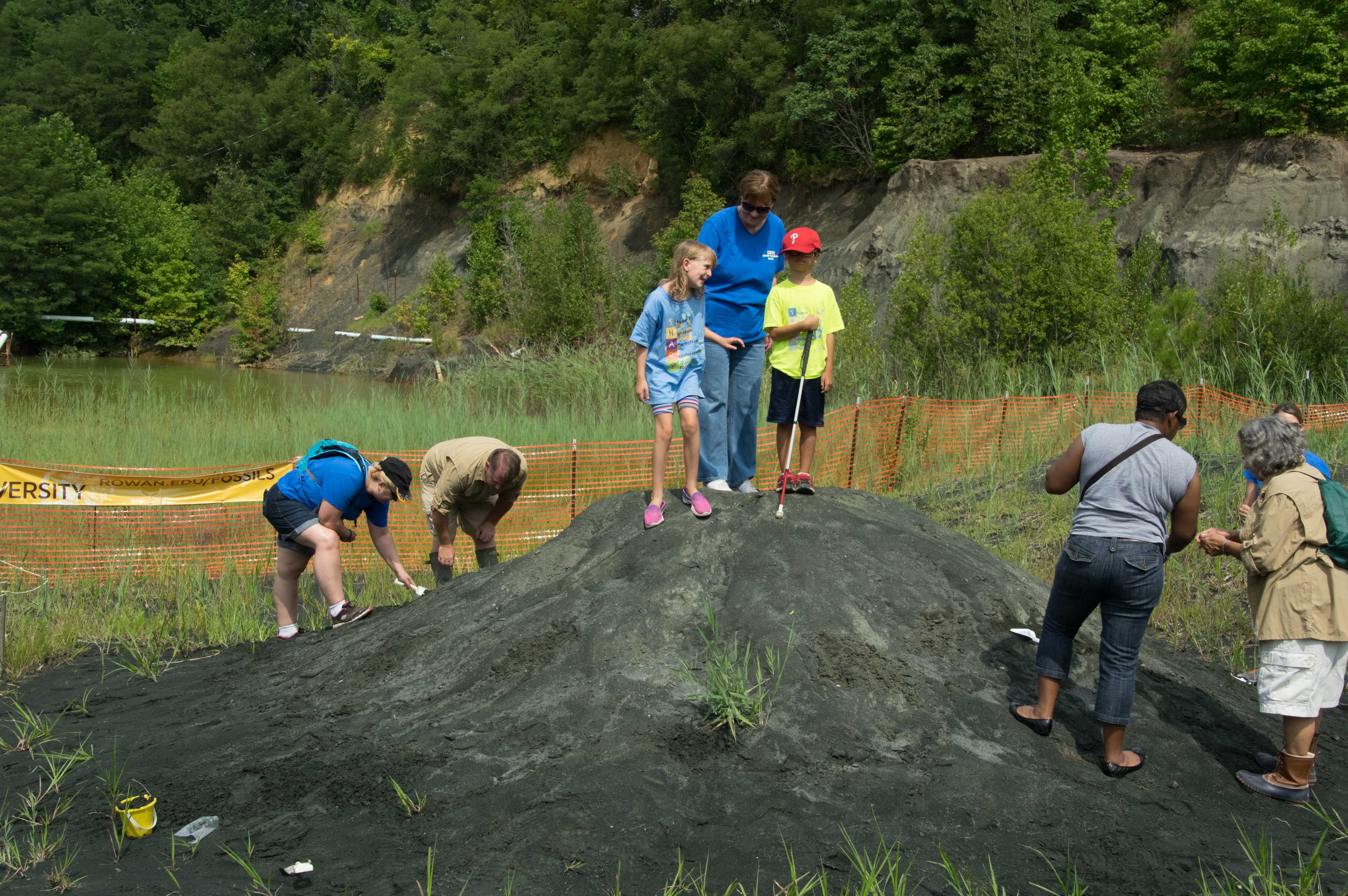 Edelman Fossil Park hosts visually impaired students