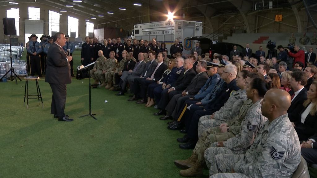 Christie hails first responders as Sandy anniversary approaches