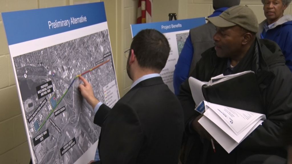 Newarkers get a look at proposed PATH extension to airport