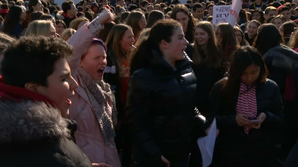 Students across New Jersey walk out to protest gun violence