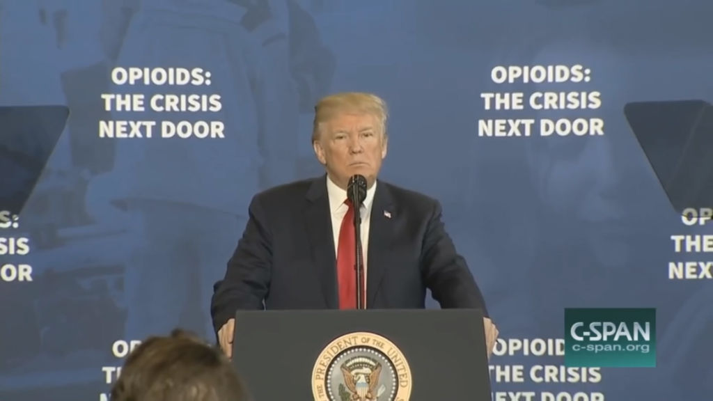 President Trump offers get-tough approach to opioid epidemic