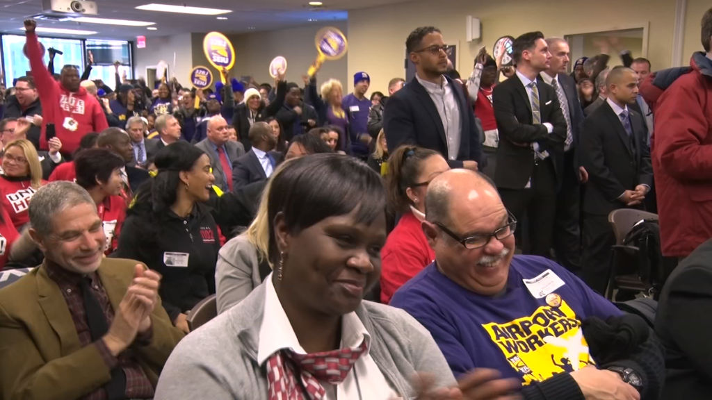 Airport workers to receive incremental raise to $19 an hour by 2023