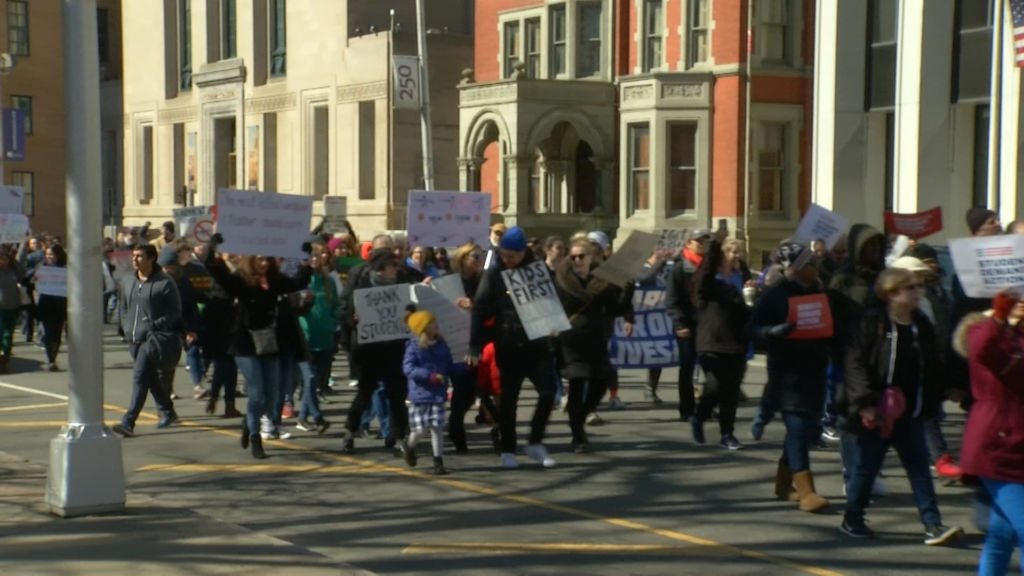 Students across New Jersey march to protest gun violence