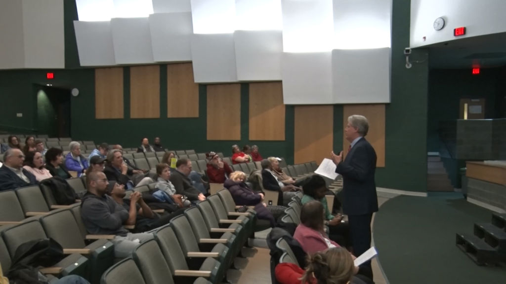 Constituents voice concerns at sparsely attended Pallone town hall