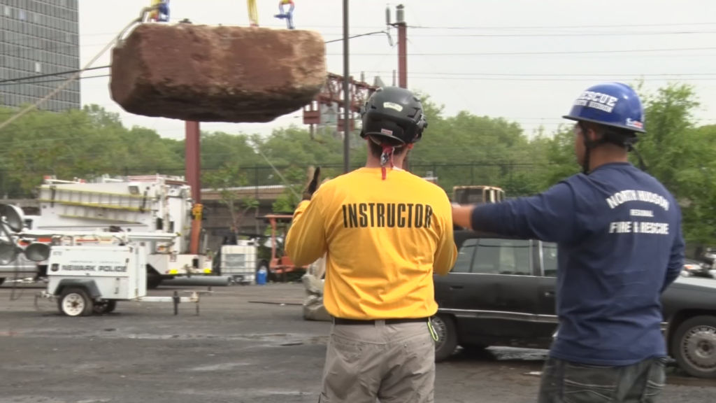 Firefighters undergo urban search and rescue training