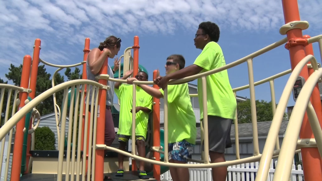 Day camp for the blind and visually impaired gives kids joy