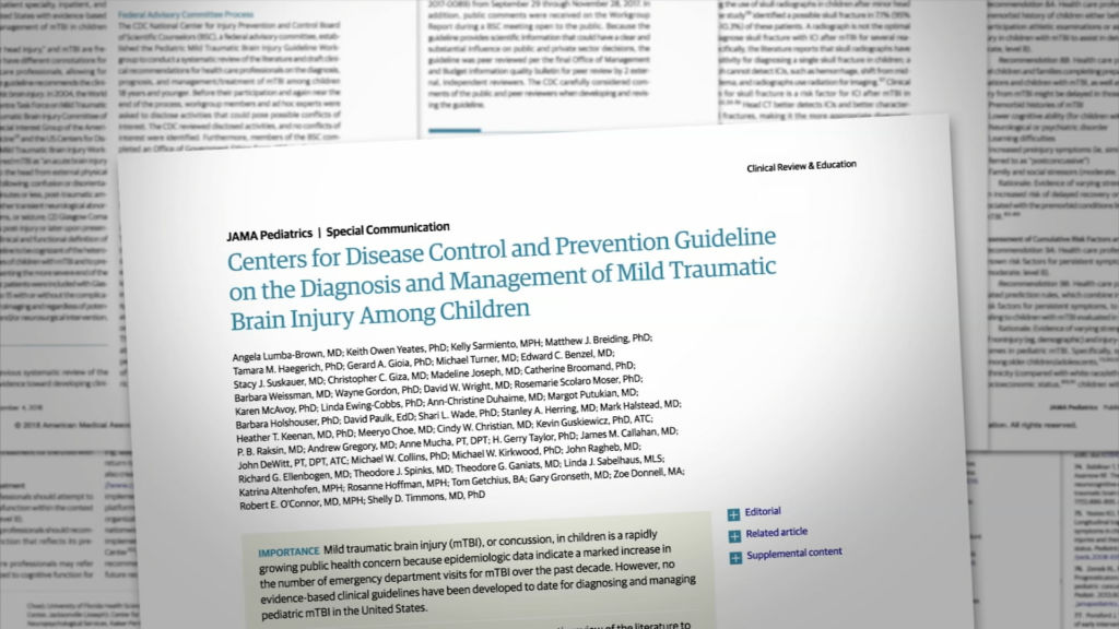Parents and health care providers welcome CDC guidelines on concussions