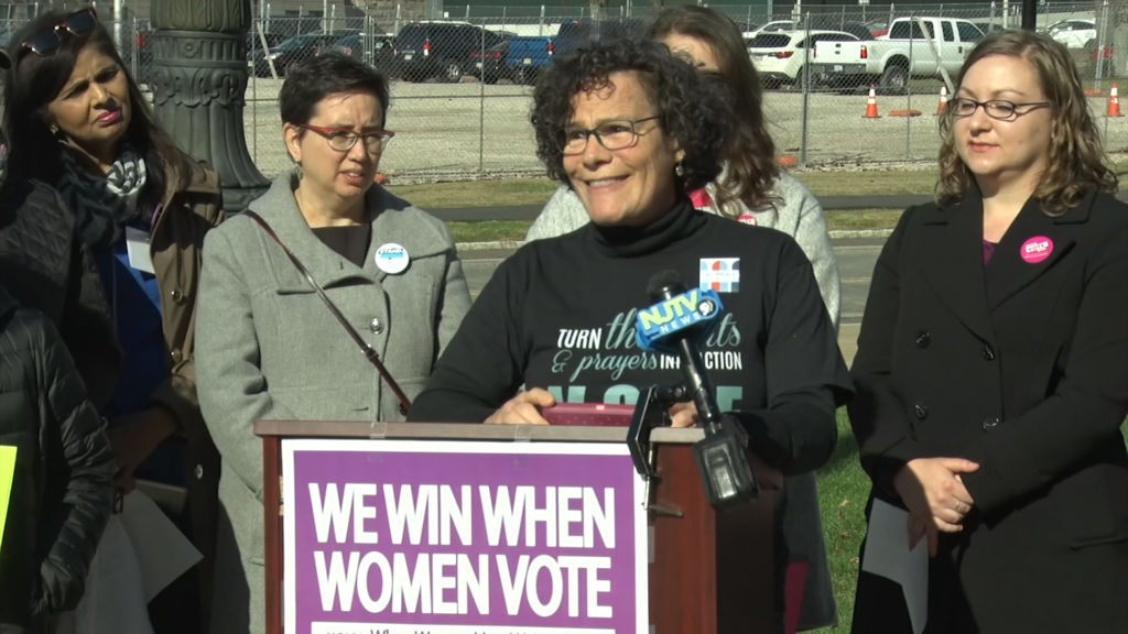 Women celebrate Democratic midterm wins after a year of efforts