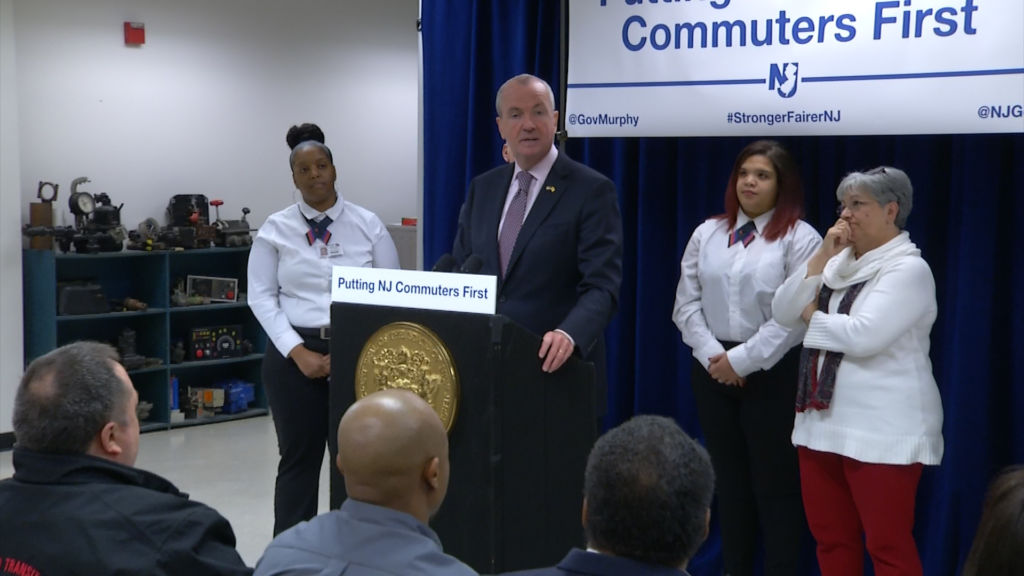 Governor tells NJ Transit commuters there’s light at the end of the tunnel