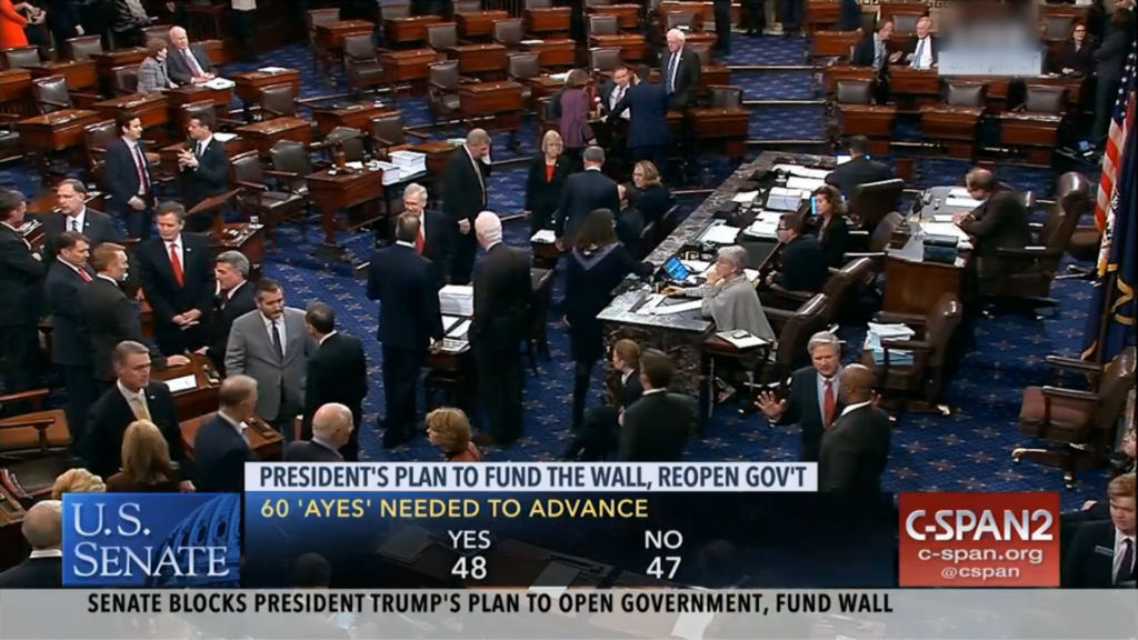 Senate rejects two competing bills to end shutdown