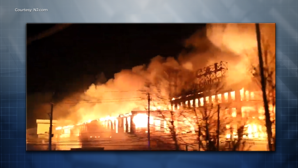 Fire destroys landmark paper plant amid frigid weather