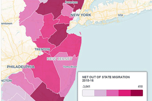 Interactive Map: IRS Data Shows New Jersey Loses Out In Relocation Game