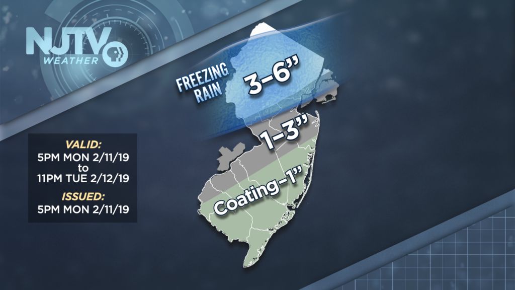 Mid-winter weather to blast New Jersey Tuesday