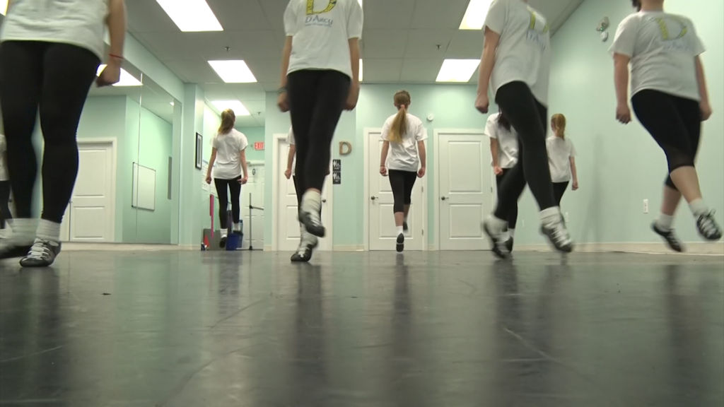 Students of all ages learn the tradition of Irish dance