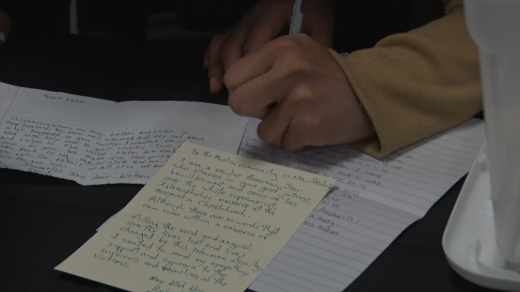 Community shows support for victims of New Zealand shooting