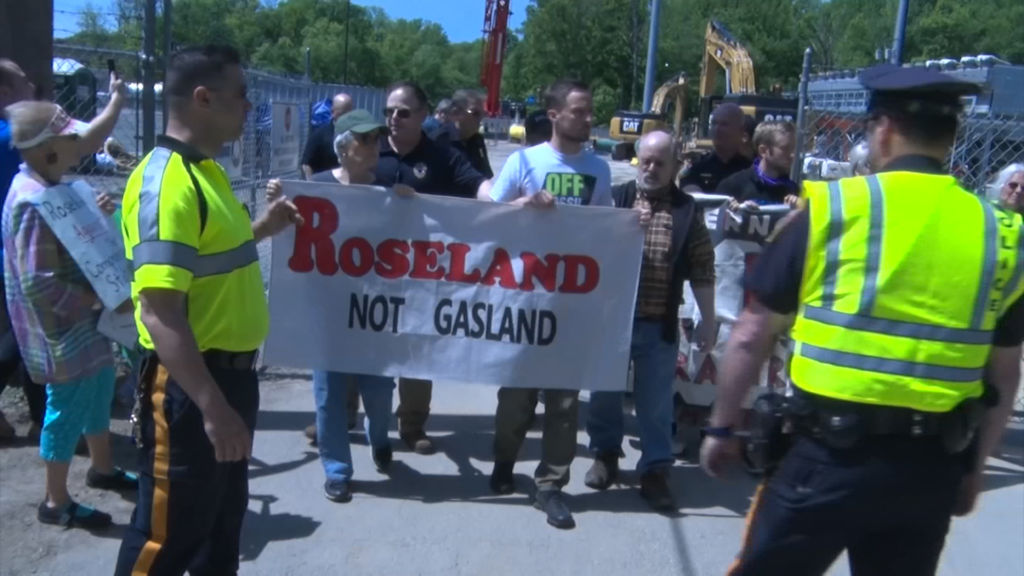Environmentalists protest expansion of compressor station