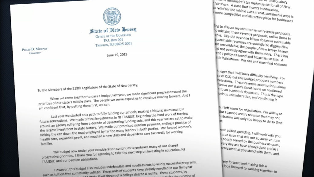 Governor and Senate president lay out budget positions in writing