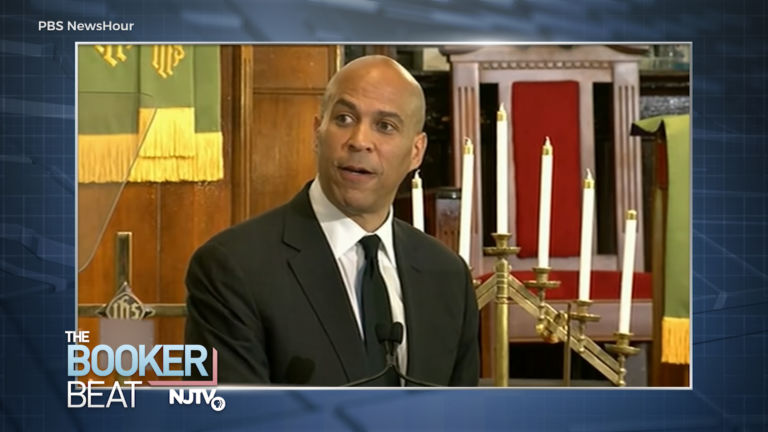 Booker condemns hate-filled violence, calls for gun control