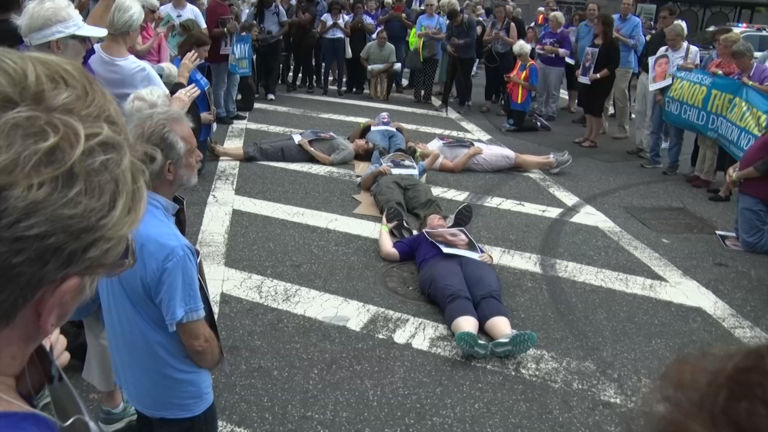 At ICE regional headquarters, Catholic leaders protest treatment of migrants