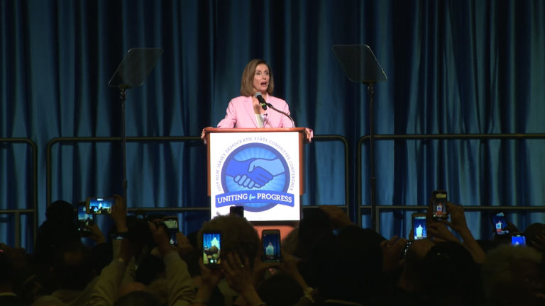 In AC remarks, Pelosi sets sober tone for Trump impeachment inquiry