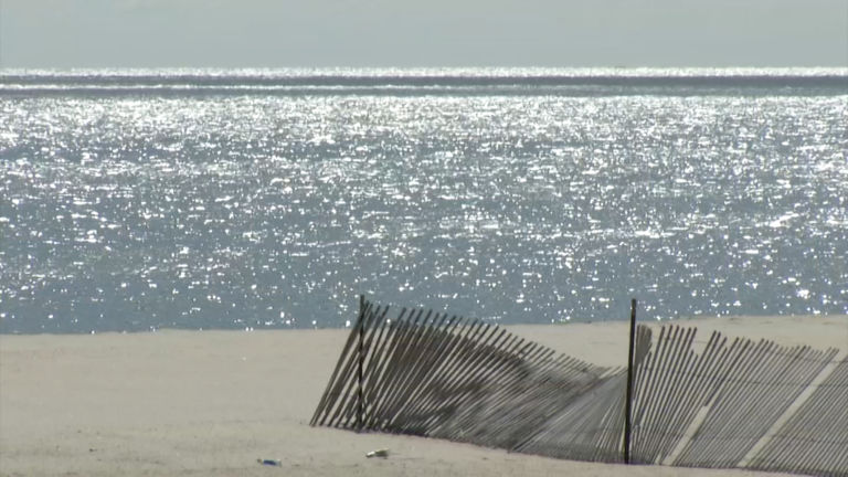 Steel wall is being built where beach owner fought dunes