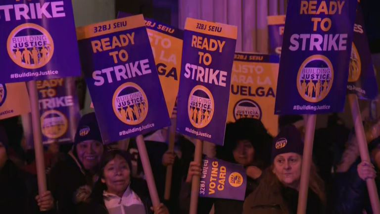 Janitor’s union votes to authorize strike as contract deadline looms
