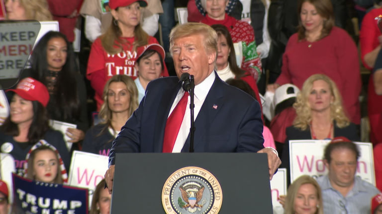President Trump draws thousands, rallies base at Wildwood event