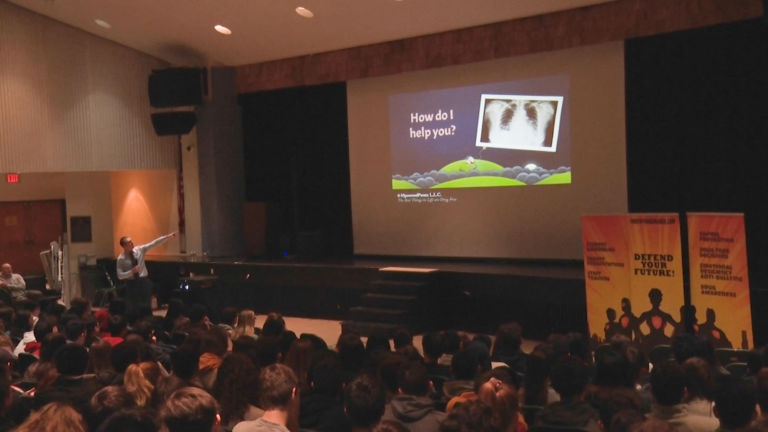 Spreading the gospel about vape dangers, one school at a time