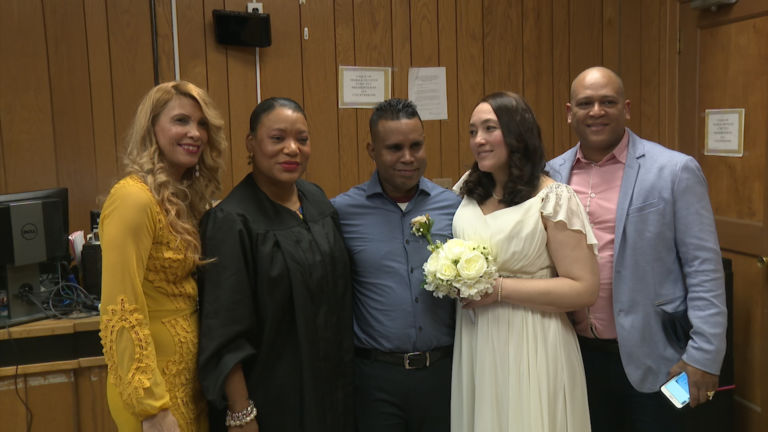 Newarkers celebrate Valentine’s Day with wedding bonanza