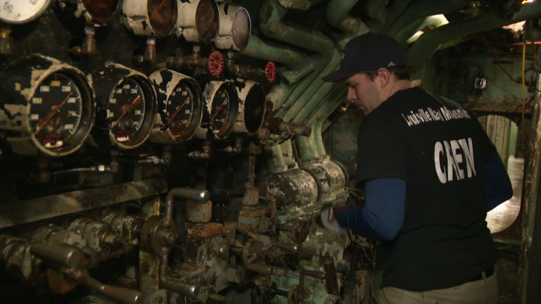 Volunteers work to restore WWII submarine USS Ling