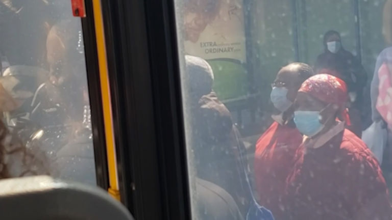 Passenger records crowded NJ Transit bus, says drivers must enforce social distancing