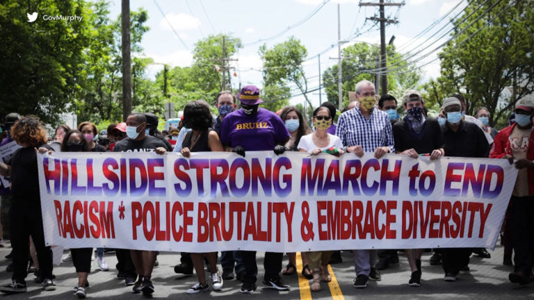NJ’s first couple join weekend protests over Floyd killing