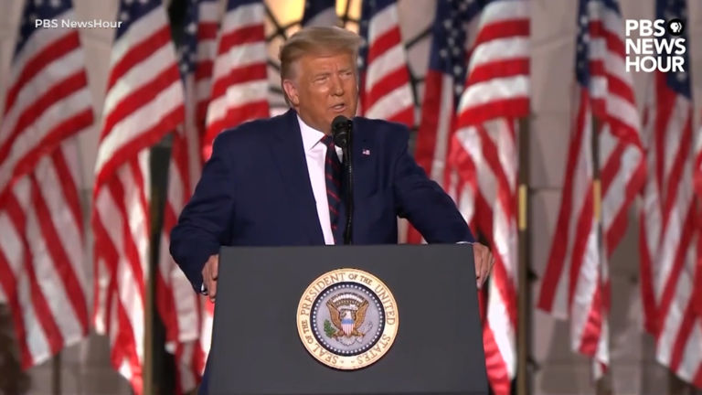 Trump’s RNC takes aim at ‘radical left’ Joe Biden