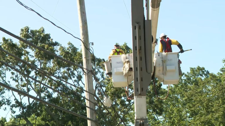 Crews work to restore power after damage from Tropical Storm Isaias