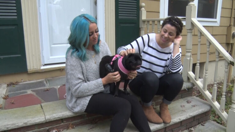 Two sisters are recovering from breast cancer, thanks to a family pet