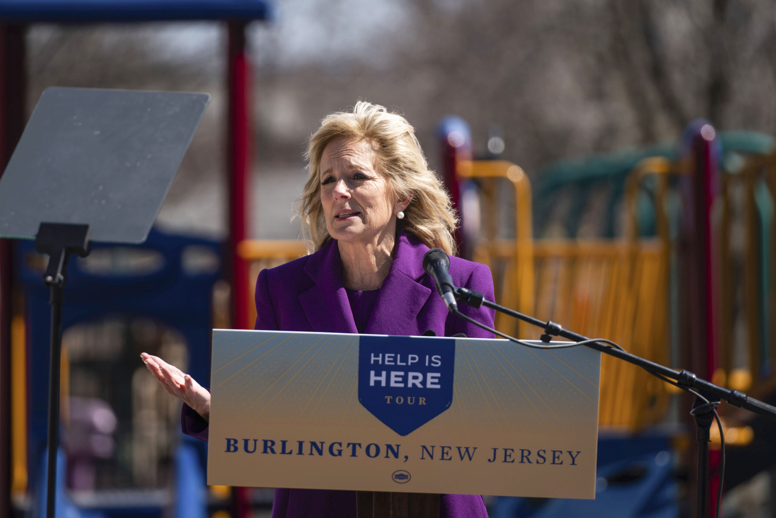 First lady Jill Biden visits New Jersey on ‘Help is Here’ tour