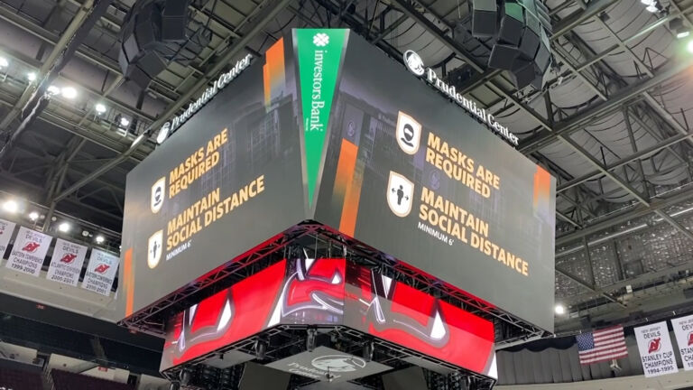 Fans welcomed back to Newark’s Prudential Center for NJ Devils game