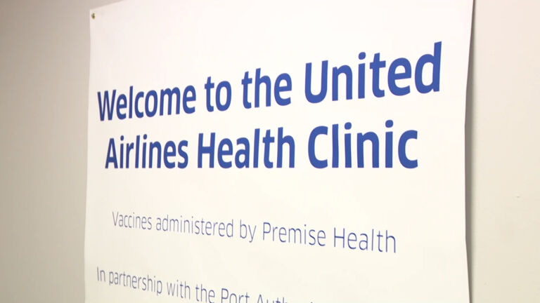 United Airlines opens vaccination site for Newark airport workers