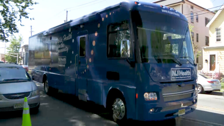 Blue mobile ‘triplets’ and COVID ambassadors target vaccine holdouts