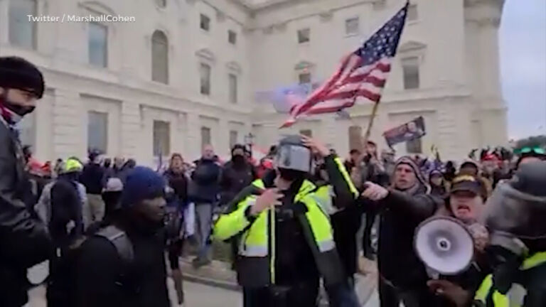 New video shows Stockholm resident and gym owner attacking a cop in the U.S. Capitol