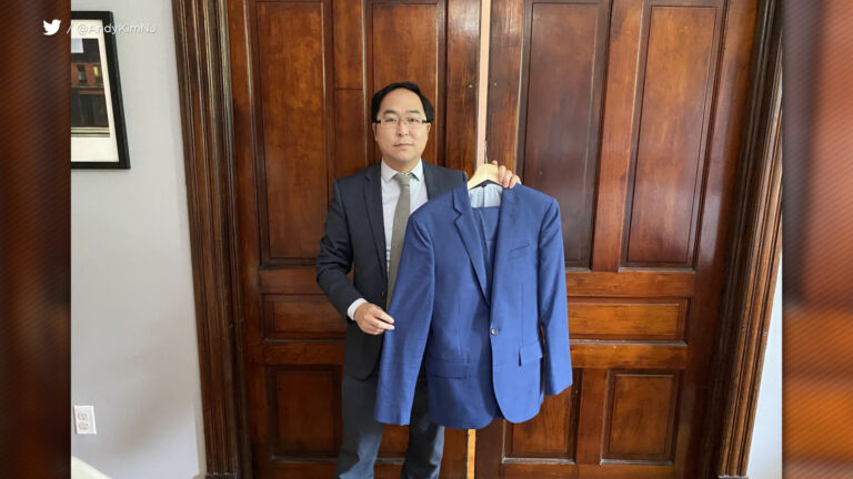 Rep. Andy Kim donates suit from day of Capitol insurrection to Smithsonian