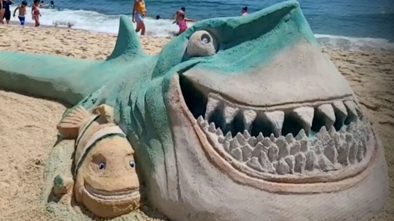 A shark, a bear and Mickey Mouse — annual sandcastle contest returns in Belmar