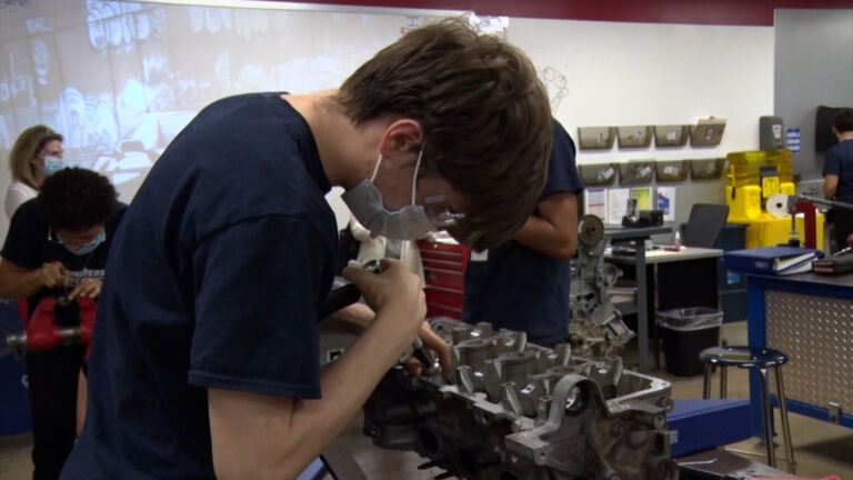 High school students get hands-on training in automotive technology
