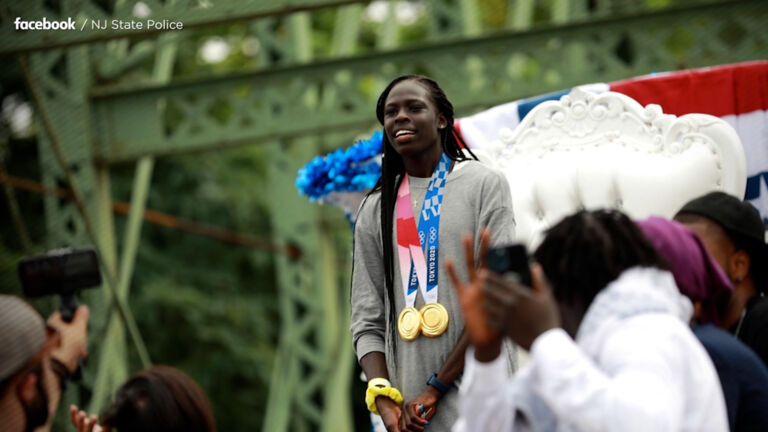 Olympic champions Athing Mu and Sydney McLaughlin celebrated in hometowns