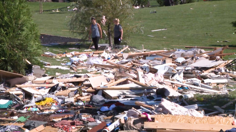 Several homes destroyed in one tornado
