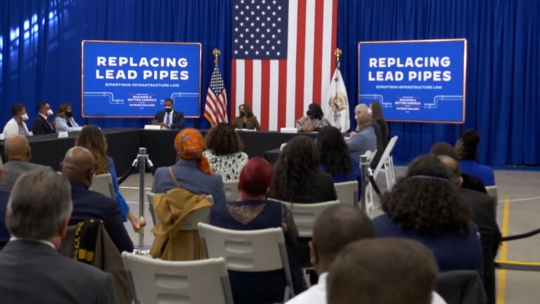 VP Harris hails Newark as role model for solving lead water line crisis