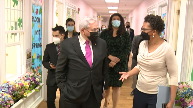 Menendez promotes measure to lower cost of child care