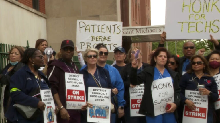 Nurses, techs strike at Newark hospital over pay and conditions