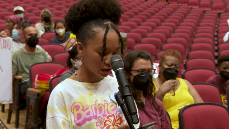 Students urge Piscataway school board to reinstate fired counselor