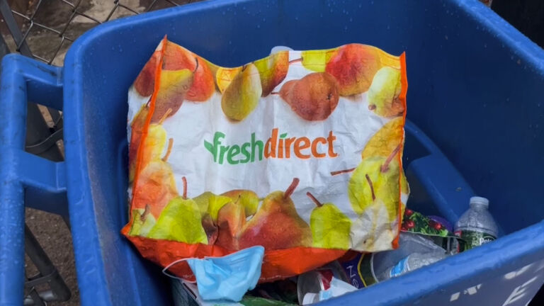Reusable bags accumulate from food delivery, creating concern over waste build up